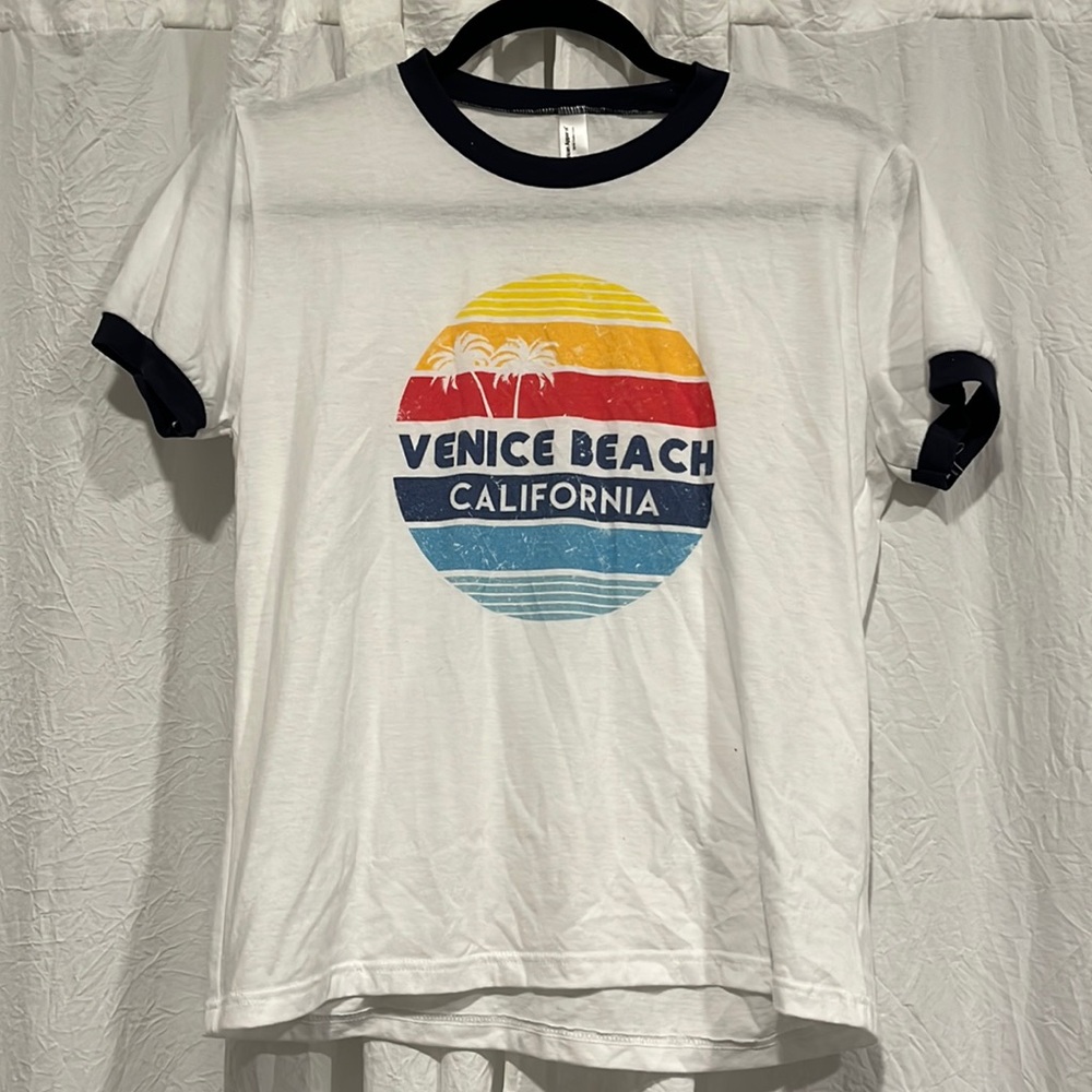 White graphic tee